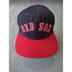 VINTAGE Boston Red Sox Snapback Hat Cap American Needle Navy/Red